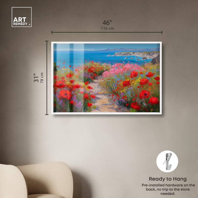 Ocean View Bloom I Shadowbox by Art Remedy
