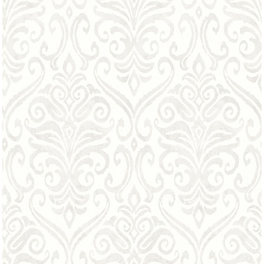 Chesapeake Adavu Dove Damask Wallpaper