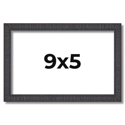 9x5 Frame Brown Solid Wood Picture Frame - Complete Modern Photo Frame