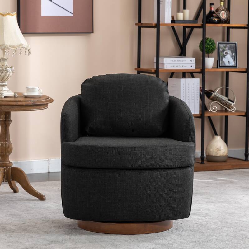 Living Room Decorative Swivel Chair - Dark Gray