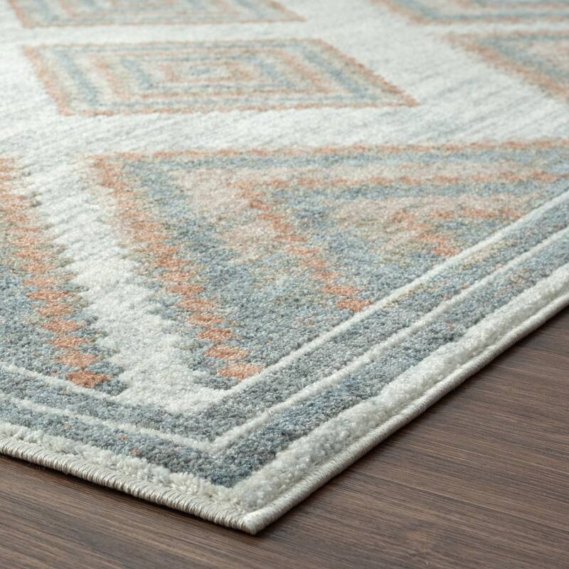 Luxe Weavers Multicolor Modern Geometric Area Rug for Living Room