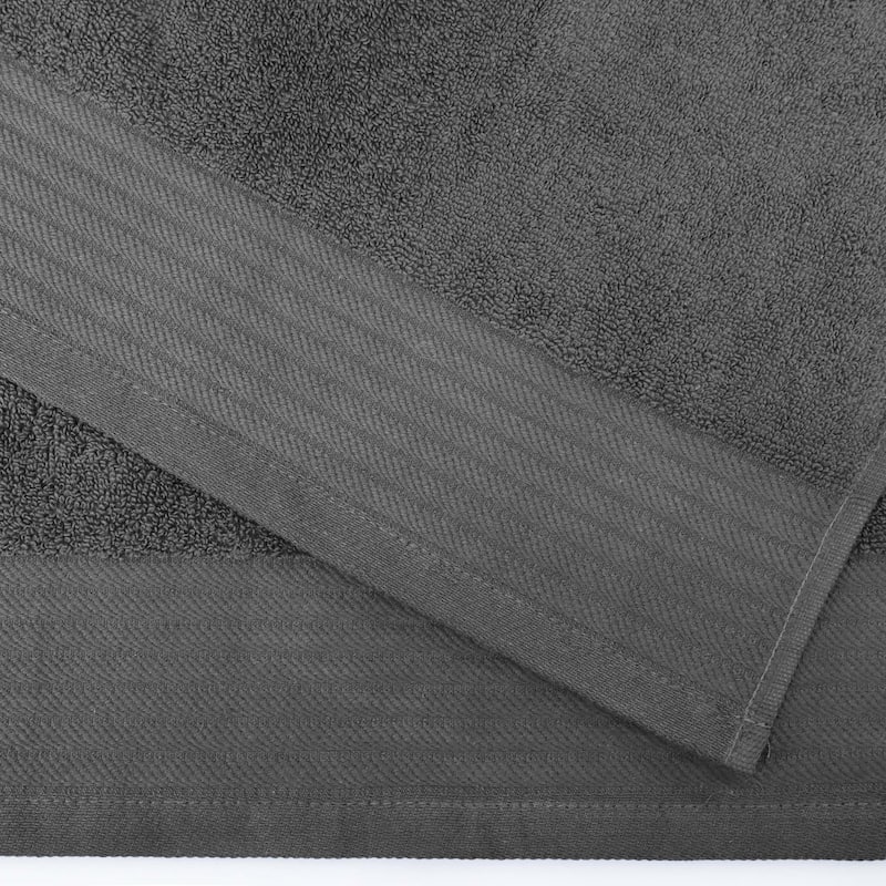 Turkish Cotton Herringbone and Solid Hand Towel Set by Superior