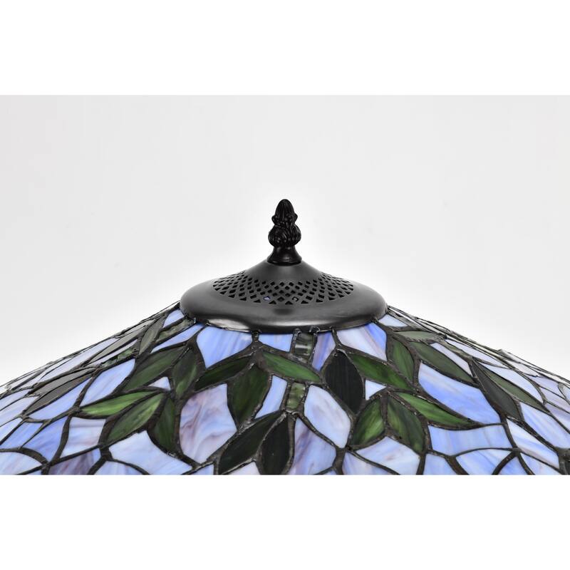 Indigo 2-Light Tiffany-style 19-inch Floor Lamp
