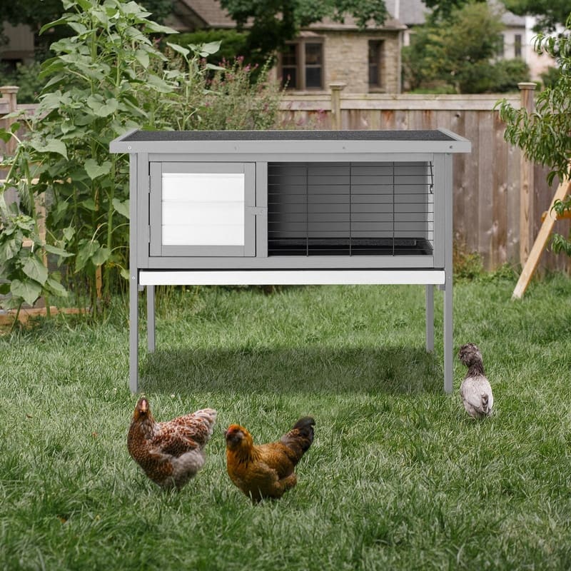 36" Single Deck Waterproof Wooden Chicken Coop - N/A