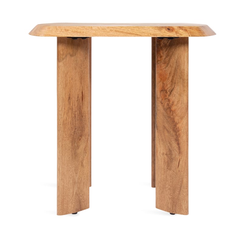 Kate and Laurel Vaux Chunky Side Table - 22x14x22