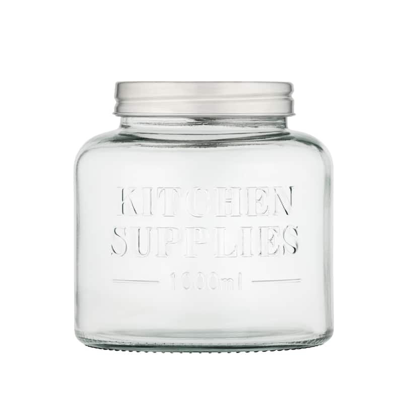 Amici Home Kitchen Supplies Glass Canister Dry Food Storage Container