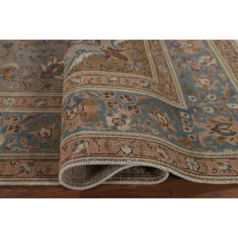 Over-Dyed Tabriz Persian Vintage Rug Handmade Wool Carpet - 7'11"x 11'6"