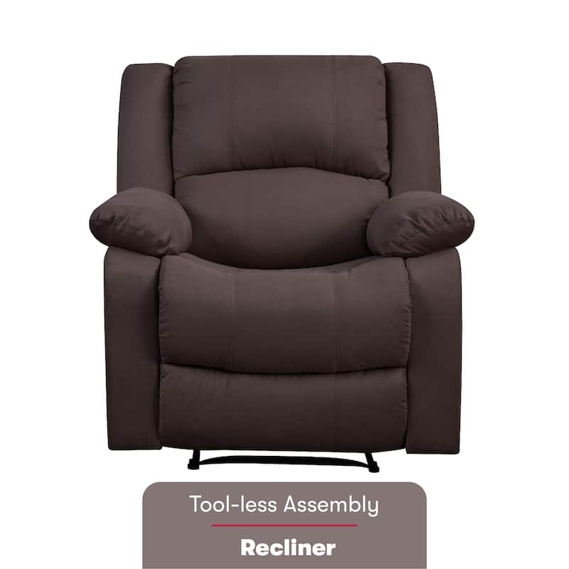 Relax A Lounger® Porter Microfiber Manual Recliner by iLounge