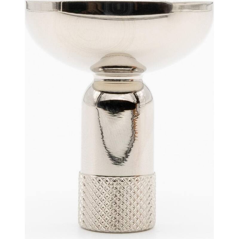 Hapny Home K32 Knurled 1-3/16" Modern Industrial Luxury Solid Metal - Polished Nickel