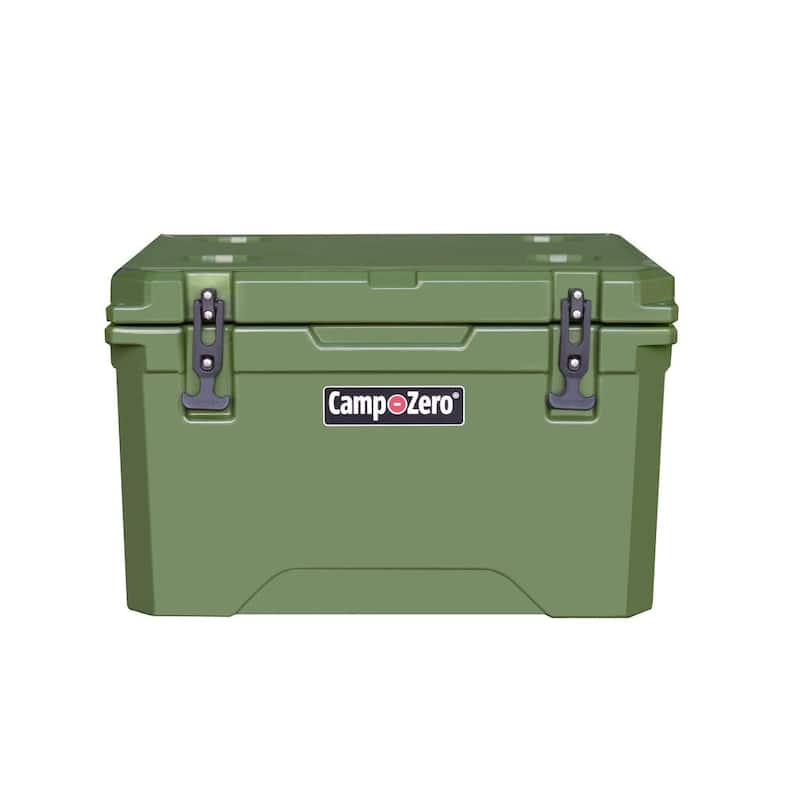 CAMP-ZERO 40L 42 Quart Premium Cooler With Molded-In Drink Holders