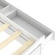 preview thumbnail 9 of 10, Queen Wooden Platform Bed with Drawers, Bedside Tables, and Headboard, White