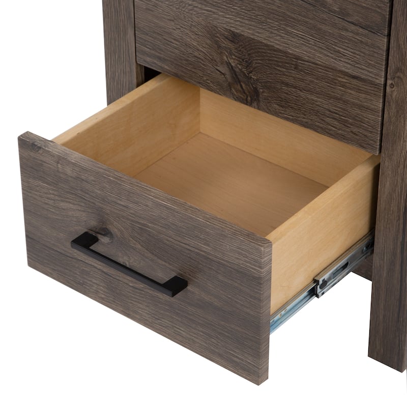 Spring Mill Nixie 18.5" Small Bathroom Vanity With Cabinet, Drawer, and White Sink Top