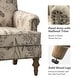 preview thumbnail 20 of 51, Yahweh Farmhouse Nailhead Armchair with Rolled Arms by HULALA HOME