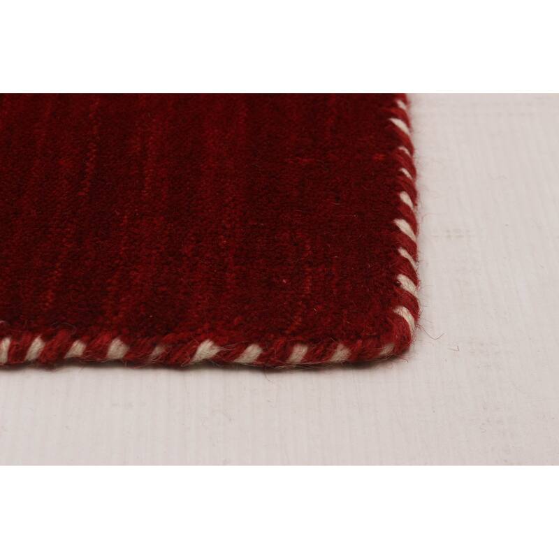 Kashkuli Gabbeh Red Rug 8'0" x 10'10" - 8'0 x 10'10