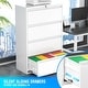 preview thumbnail 7 of 5, 4 Drawer Lateral Filing Cabinet with Lock for Home Office, Lockable Metal Wide Office File Cabinet for Letter/Legal/F4/A4