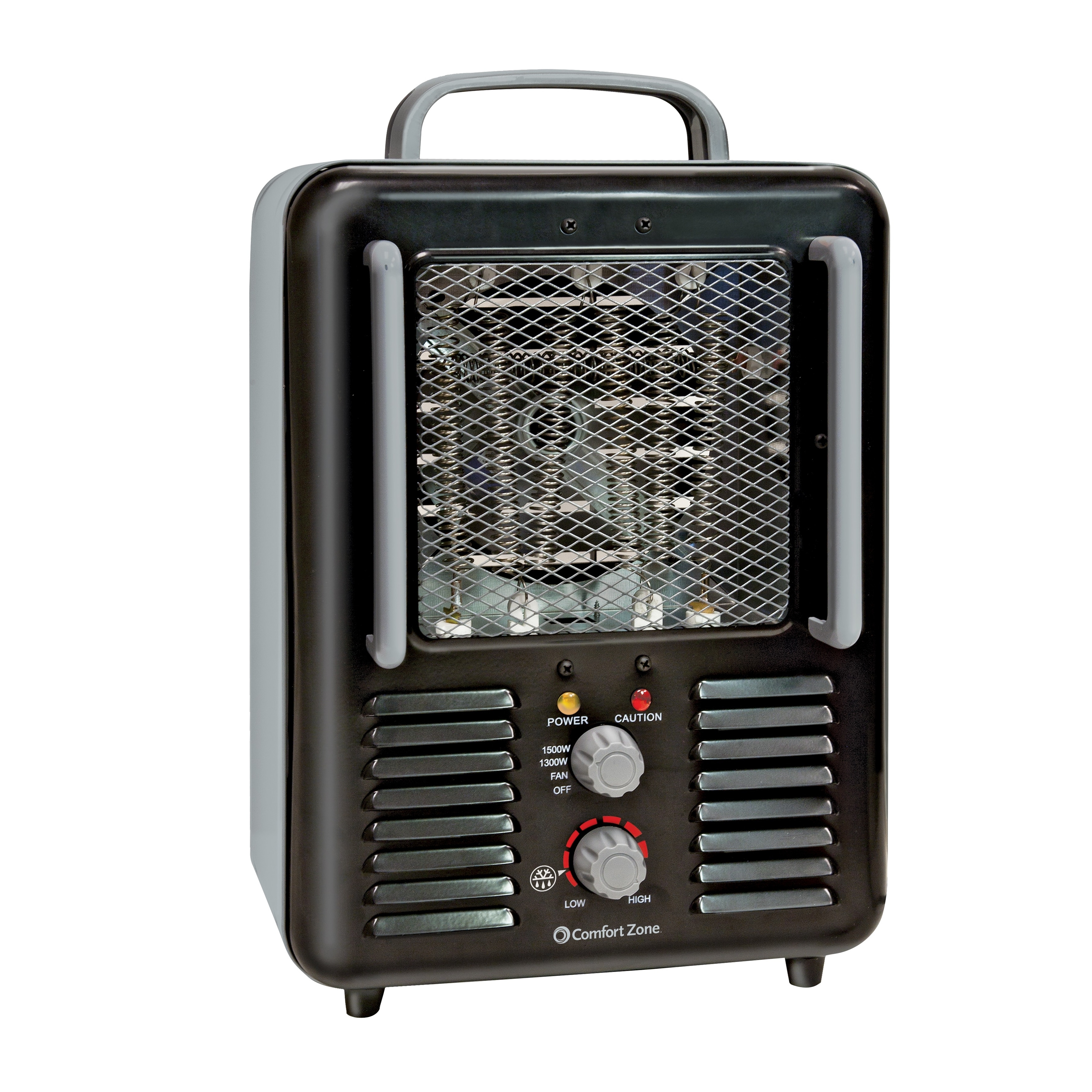 Comfort Zone CZ798BK Utility Milkhouse Portable Heater with Thermostat, Black