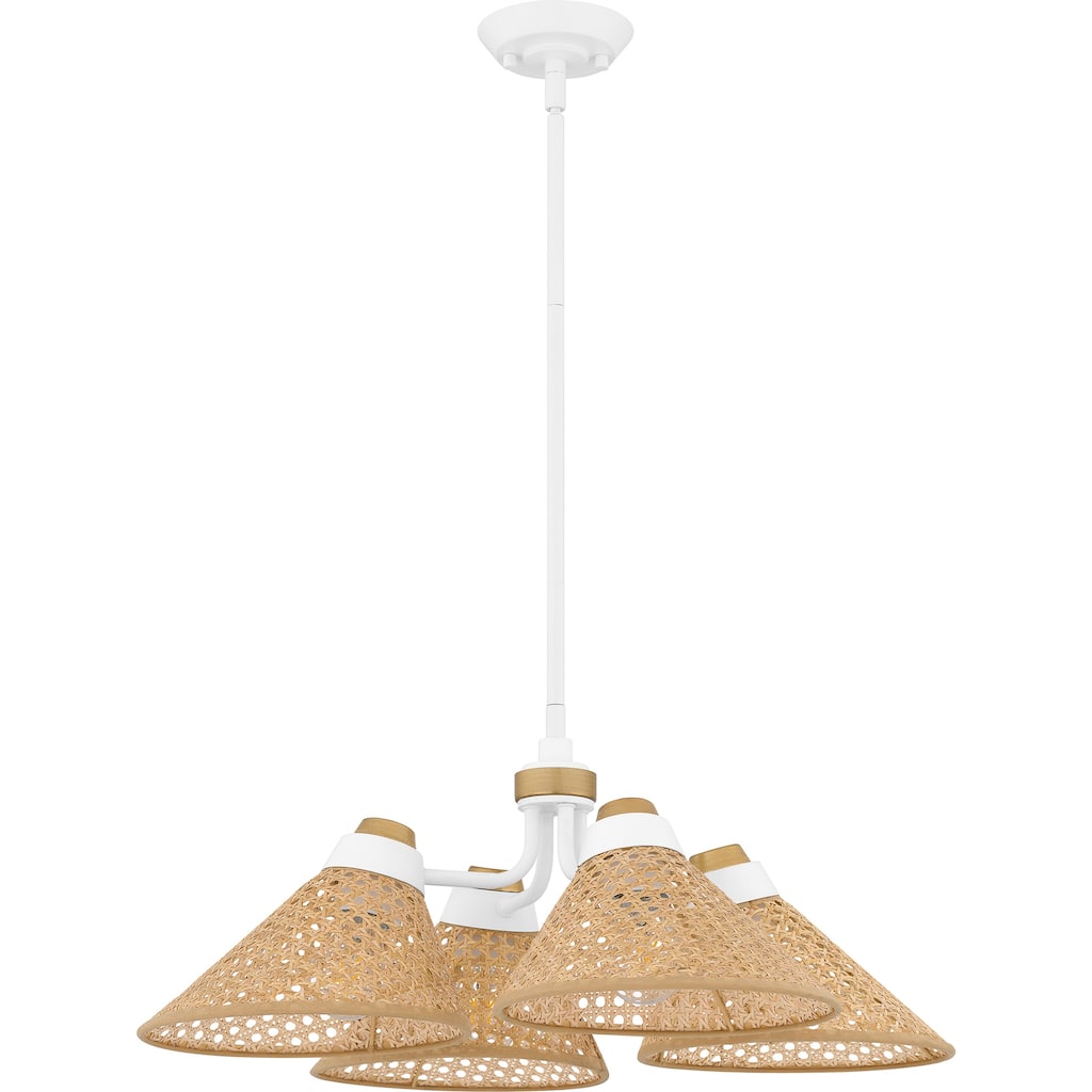 Graft 4-Light Matte White Pendant Light