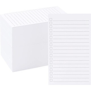300 Pack Vertical Ruled Index Cards 3x5 with Check Boxes for Daily ...