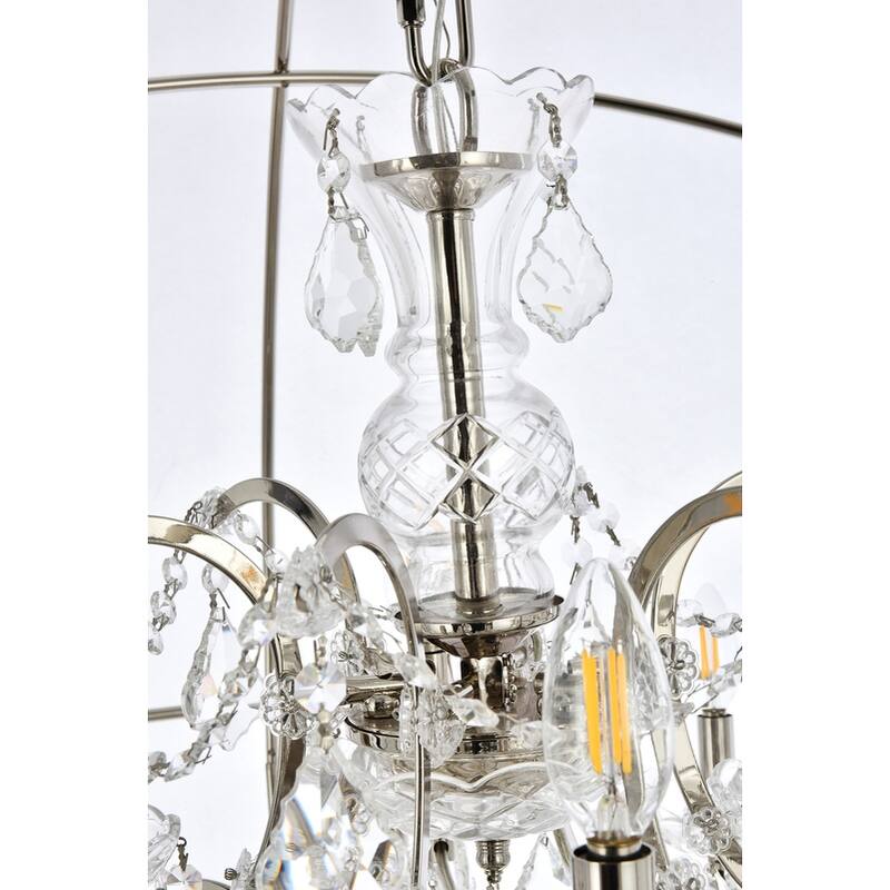 Somette Durham Collection Polished Nickel Gyro Pendant Lamp