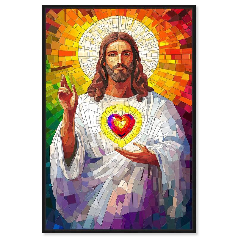 Blocks of Benediction I Canvas by Art Remedy - Black - 20" x 30"