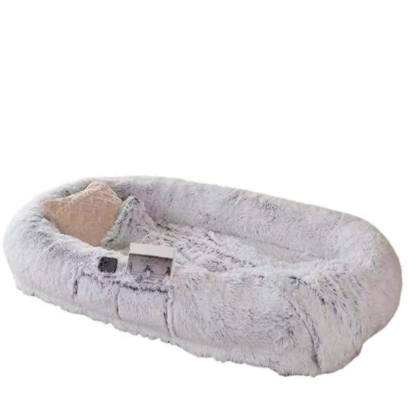 71"Gray Best Washable Human Sized Dog Bed Pet And Human Friendly Pet Beds Lazy Sofa - 71"