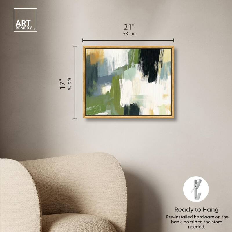 Moss Layers I Canvas by Art Remedy