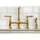 preview thumbnail 38 of 36, Heritage Bridge Kitchen Faucet with Brass Sprayer