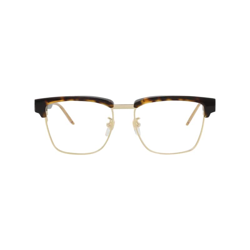 Gucci Square-Frame Acetate Optical Frames - Havana Havana Transparent - N/A - Havana Havana Transparent - Brown