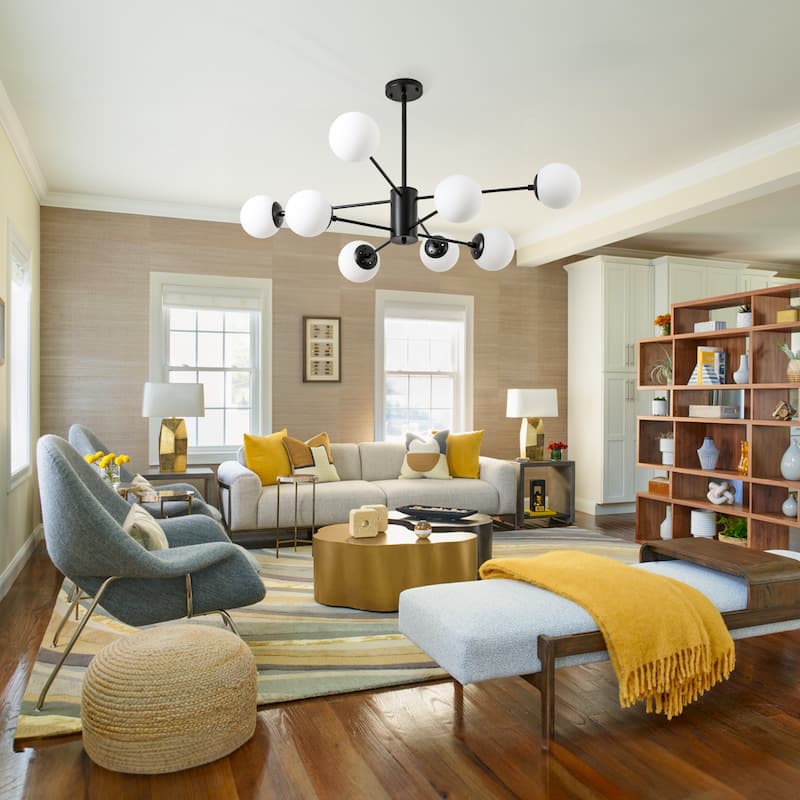 8 - Light Sputnik Modern Lear Chandelier