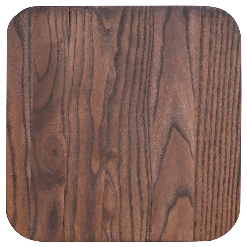 4 Pack 30" High Backless Metal Barstool with Square Wood Seat