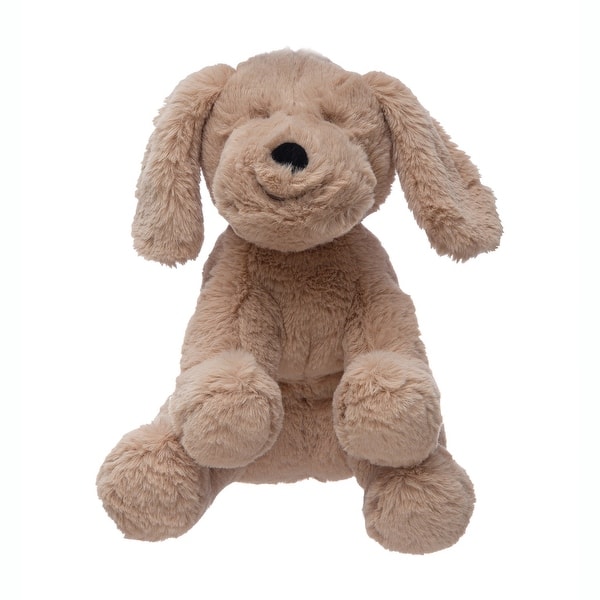 slide 2 of 3, Plush Dog - 10.0"L x 8.0"W x 5.0"H Brown - 10.0"L x 8.0"W x 5.0"H - Polyester