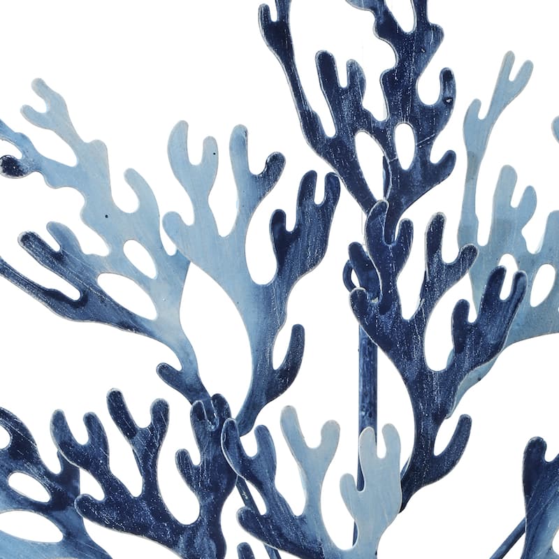 Metal Fan Coral Wall Décor 21x23.5"
