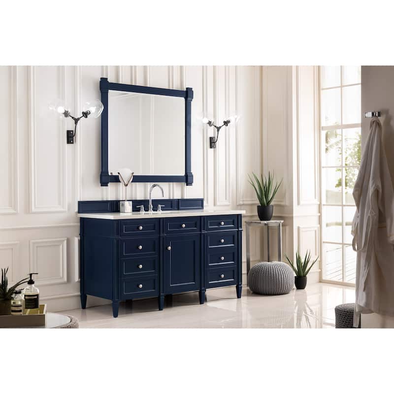 James Martin Vanities Brittany 60" Single Vanity, Victory Blue