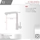 preview thumbnail 4 of 23, STYLISH Kitchen Sink Faucet Single Handle Pull Down Dual Mode in Stainless Steel - Faucet Height: 12 5/8" | Spout Height: 11"