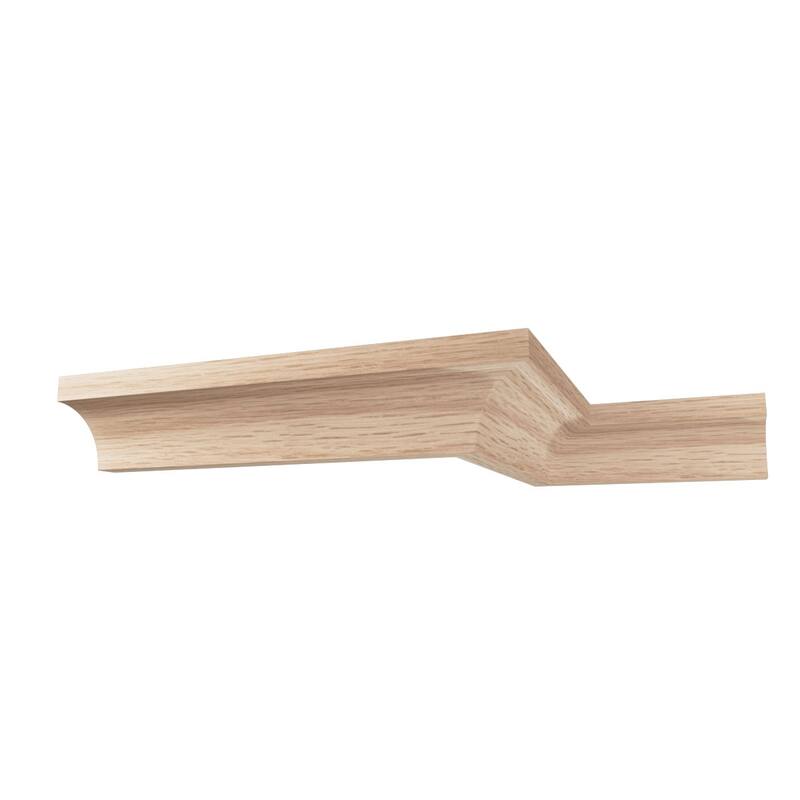 WM100: 11/16-in D x 11/16-in W x 96-in L Americraft Solid Hardwood Stain Grade Cove Moulding