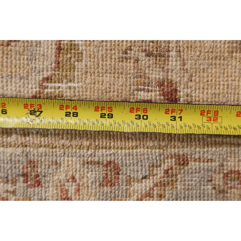 Vegetable Dye Chobi Peshawar Traditional Wool Area Rug Hand-knotted - 6'5" x 9'3"