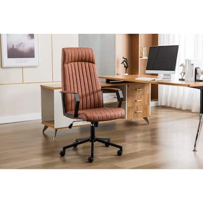 Porthos Home Shea Office Chair with Tilt Mechanism, PU Upholstery