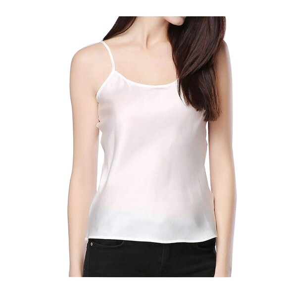 cream satin cami