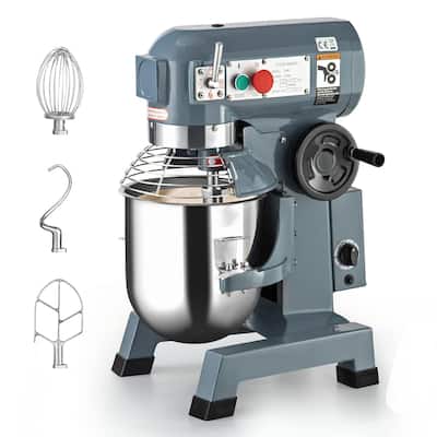 Commercial Food Mixer,15Qt 3 Speed with Stainless Steel Bowl, Dough Hooks, Whisk Beater,Stand Mixer With Safety Guard 600W,110V