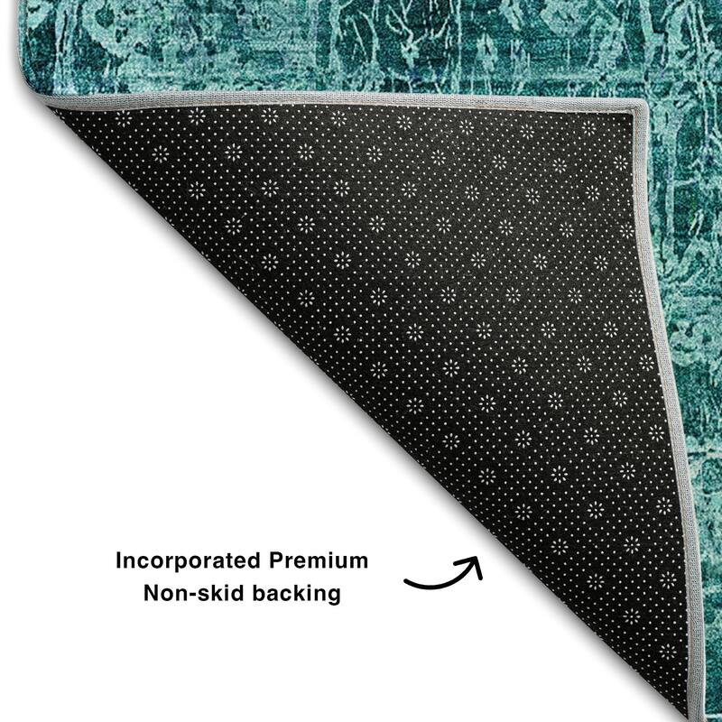 Premium Washable Super Soft Solid Abstract Mayfield Rug