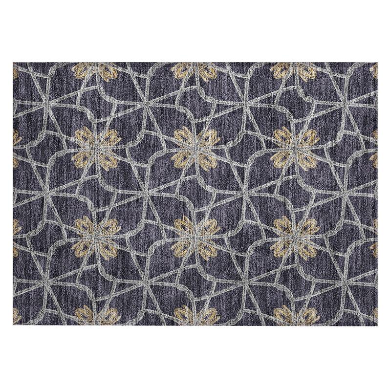 Machine Washable Indoor/ Outdoor Chantille Contempoary Whimsy Rug