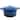 Crock Pot Artisan 7 Quart Round Cast Iron Dutch Oven in Sapphire Blue