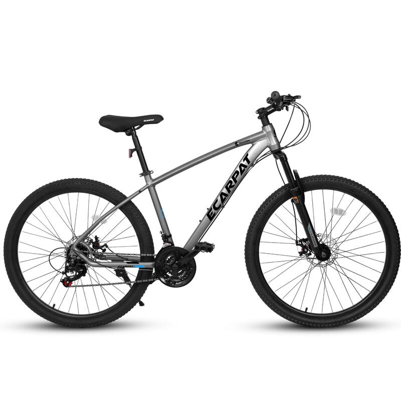 27.5-Inch Mountain Bike with 21-Speed Shimano Gears, Suspension Fork, and Disc Brakes for Men and Women