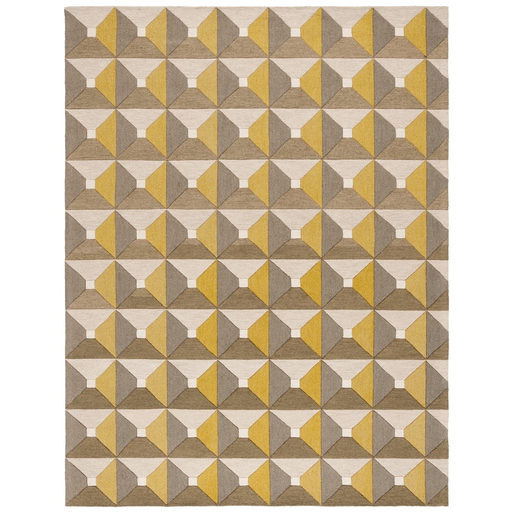 SAFAVIEH Handmade Genre Emika Mid-Century Modern Wool Rug