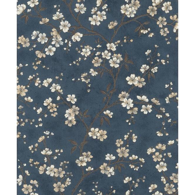 Rasch Tsubomi Blue Cherry Blossom Wallpaper