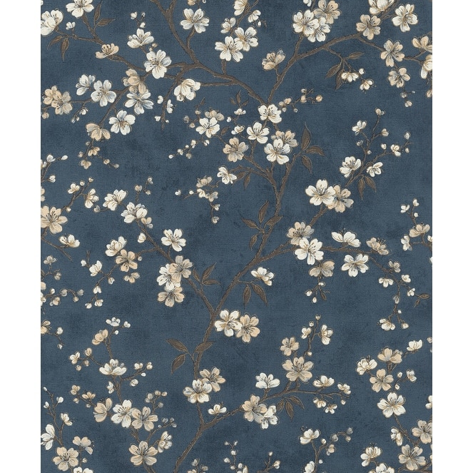 Rasch Tsubomi Blue Cherry Blossom Wallpaper