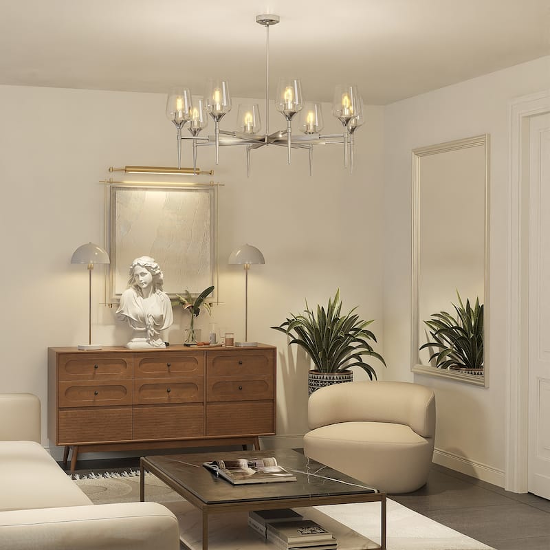 8 - Light Dimmable Classic Traditional Chandelier