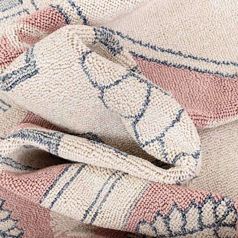Well Woven Loop De Loop Kaya Tribal Geometric Area Rug