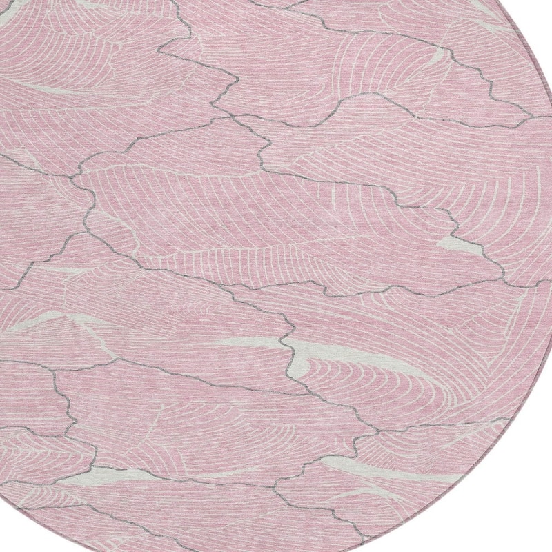 HomeRoots Abstract Transitional Rectangle Outdoor Rug