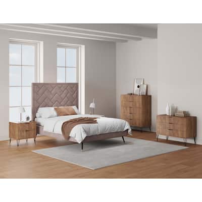 Manhattan Comfort 3-Piece Dumbo Modern Multi Dresser Nighstand Set